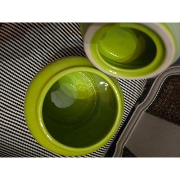 NWT Rae Dunn Deadly Poison Green Chubby Canister Halloween HTF - Picture 8 of 10